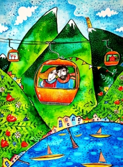 Love is... travelling up! Together!