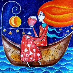 Sometimes dreams arrive in a boat